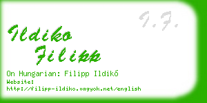 ildiko filipp business card